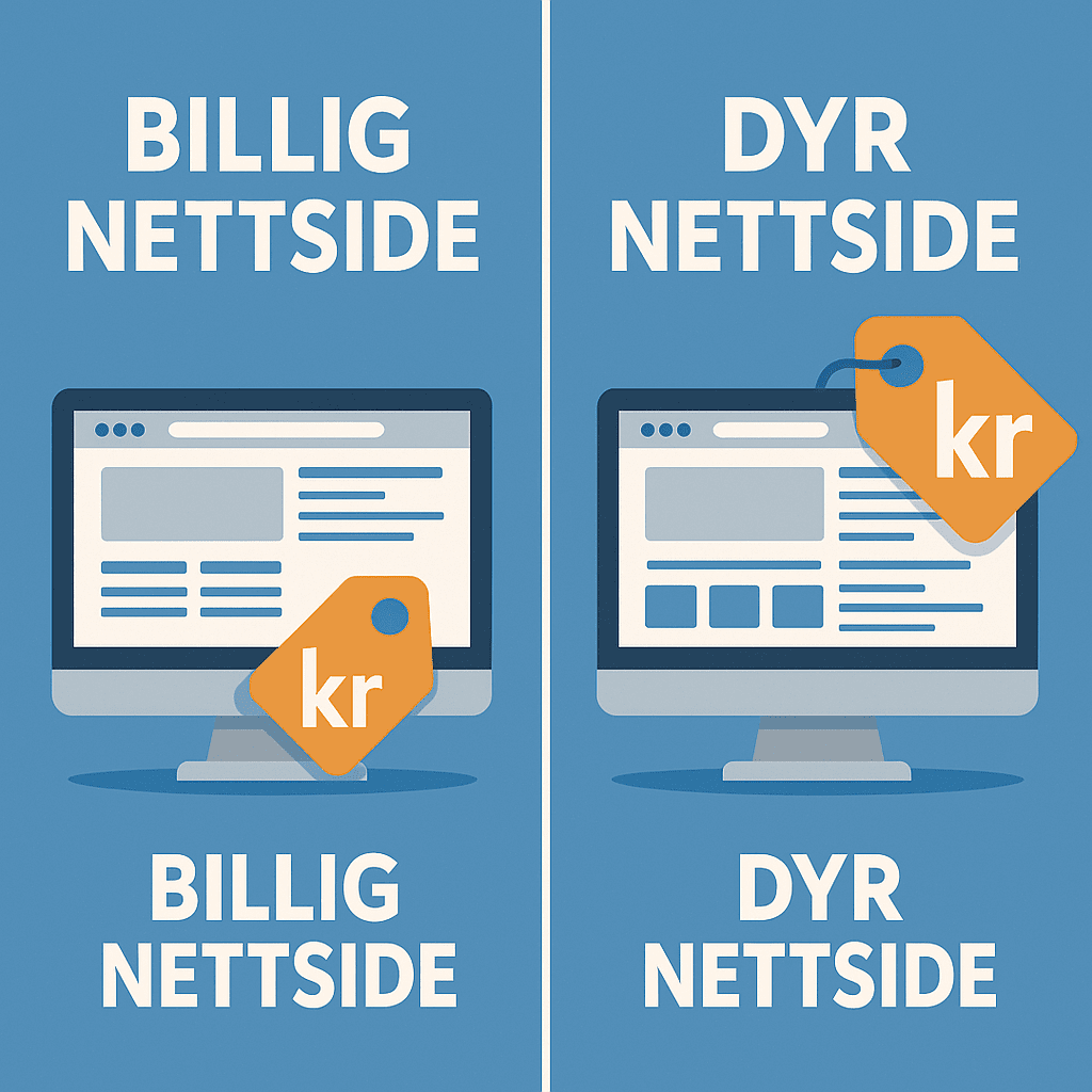 Nettside pris 2025 – Full oversikt og eksempler