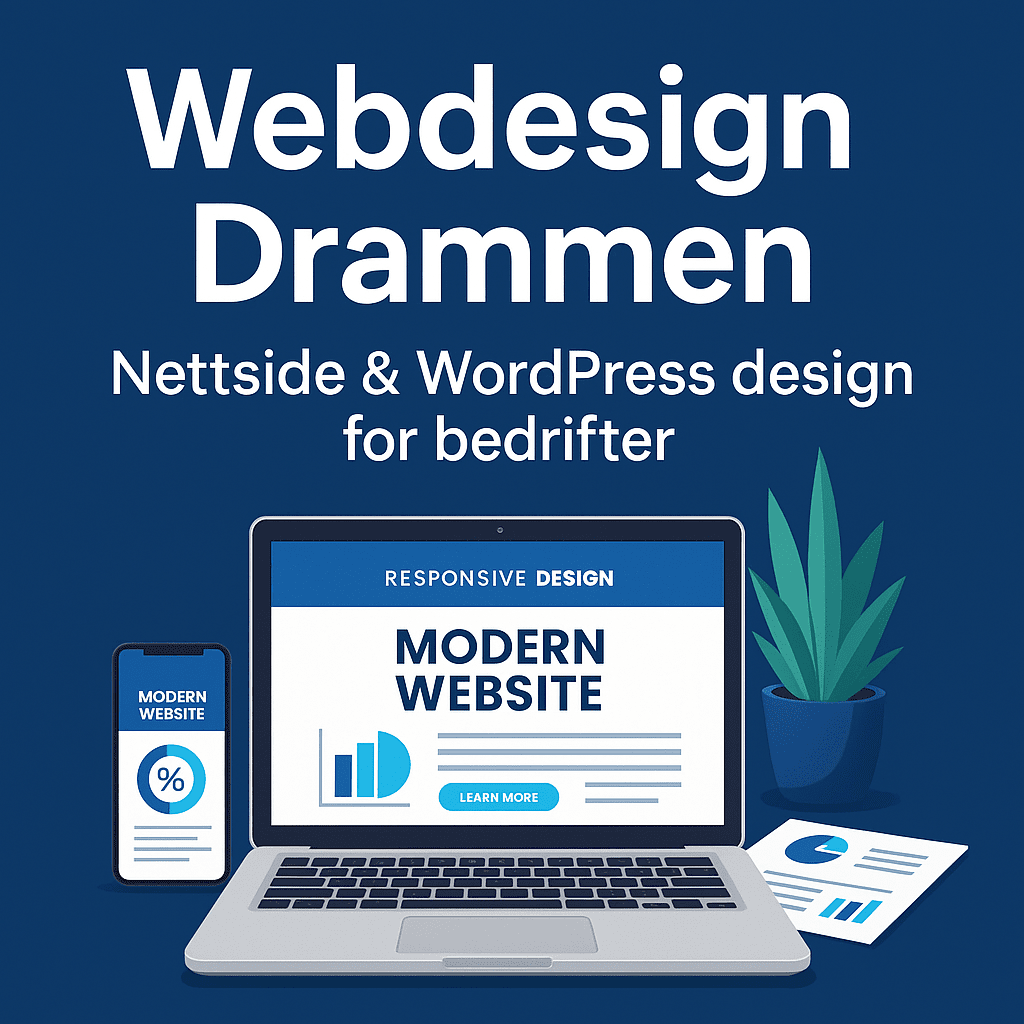 Profesjonell webdesign i Drammen – WordPress nettside og nettbutikk utviklet av lokalt designbyrå